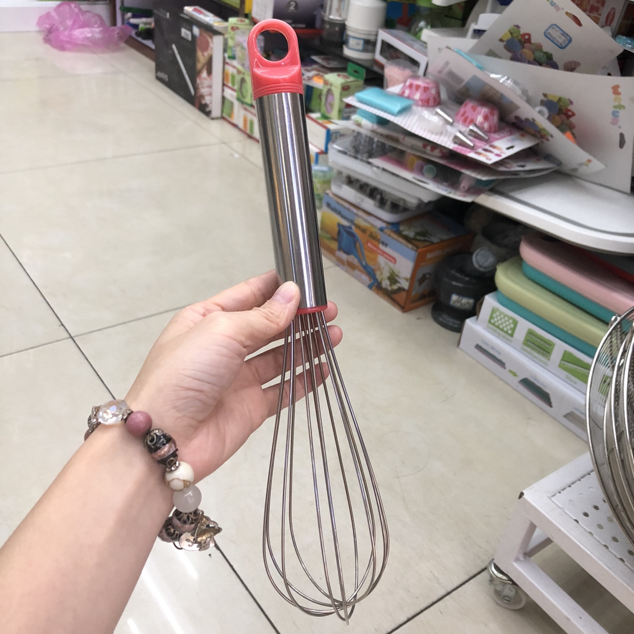 烘培用品不锈钢彩色打蛋器12寸打蛋器，厂家直销