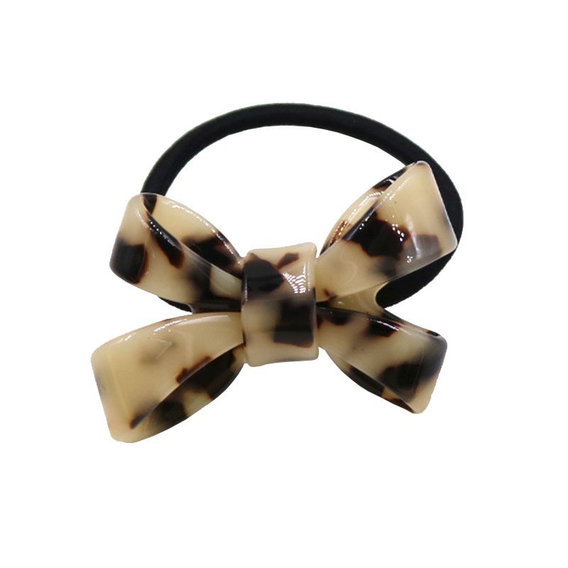 Korean Scrunchie Environmental Protection Hair Cord Acetate Sheet Hair Accessories Hair Band Double Bow Headband Headband Tie Hair Item Picture
