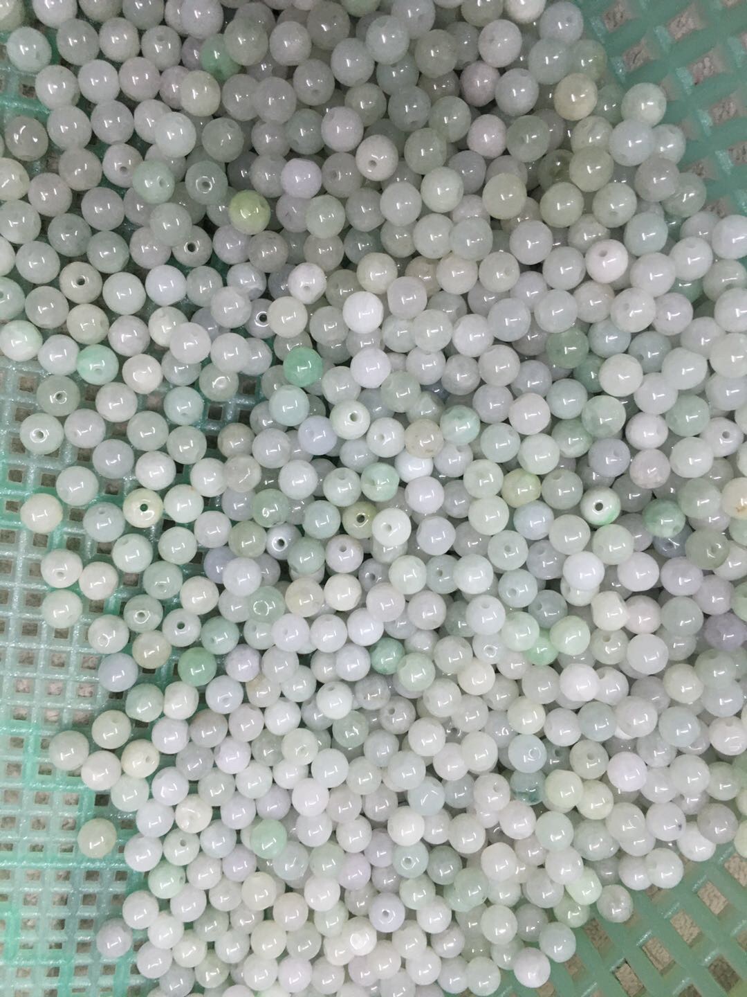 Natural Burmese jadeite A-grade 6mm round beads details Picture
