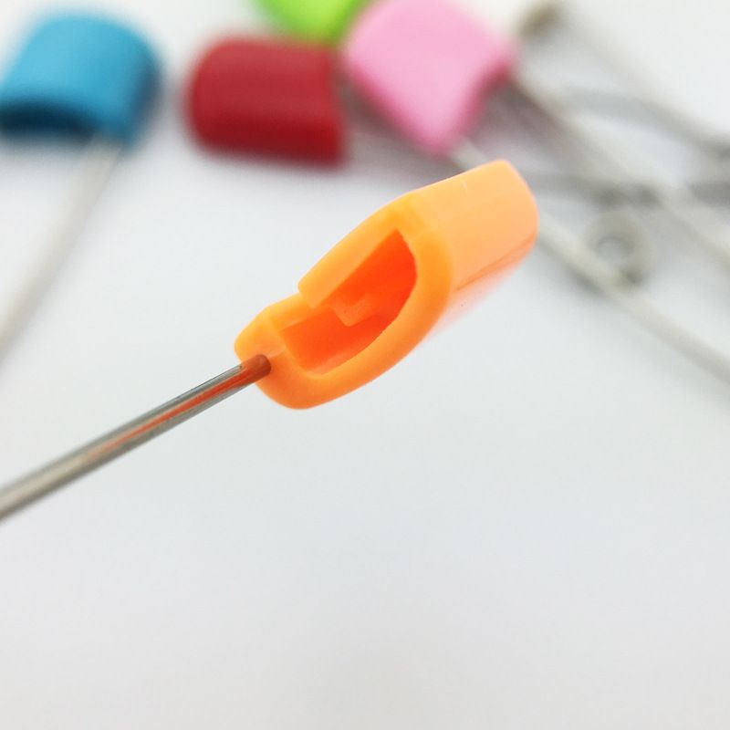 超市吸卡包装不锈钢水果动物笑脸婴儿尿布安全别针 卡通详情图11