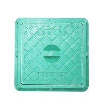 Square composite manhole cover