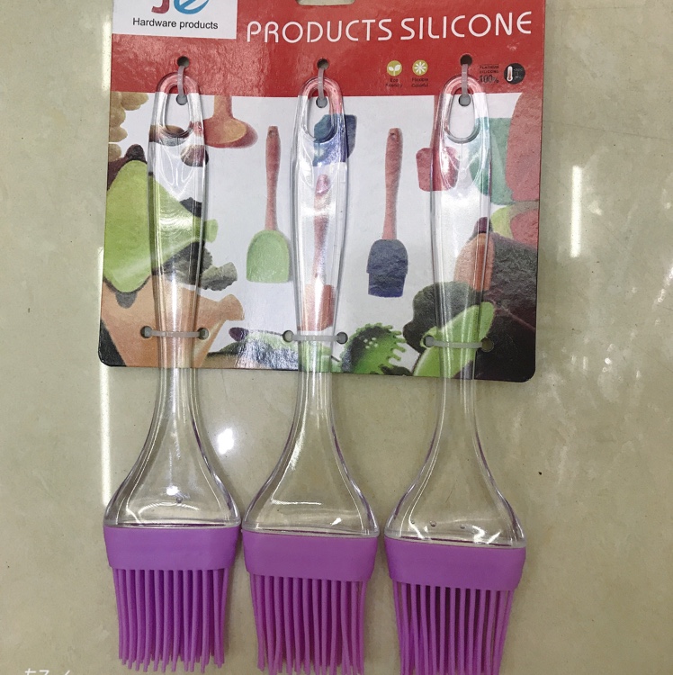 3pcs透明柄硅胶刷图