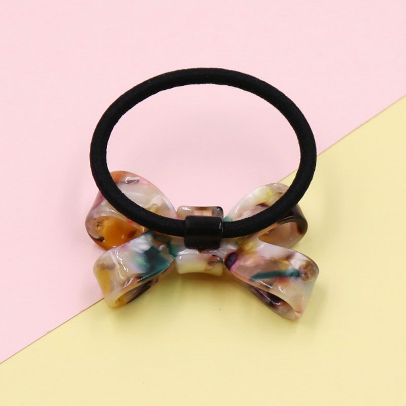 Korean Scrunchie Environmental Protection Hair Cord Acetate Sheet Hair Accessories Hair Band Double Bow Headband Headband Tie Hair Application Scenario