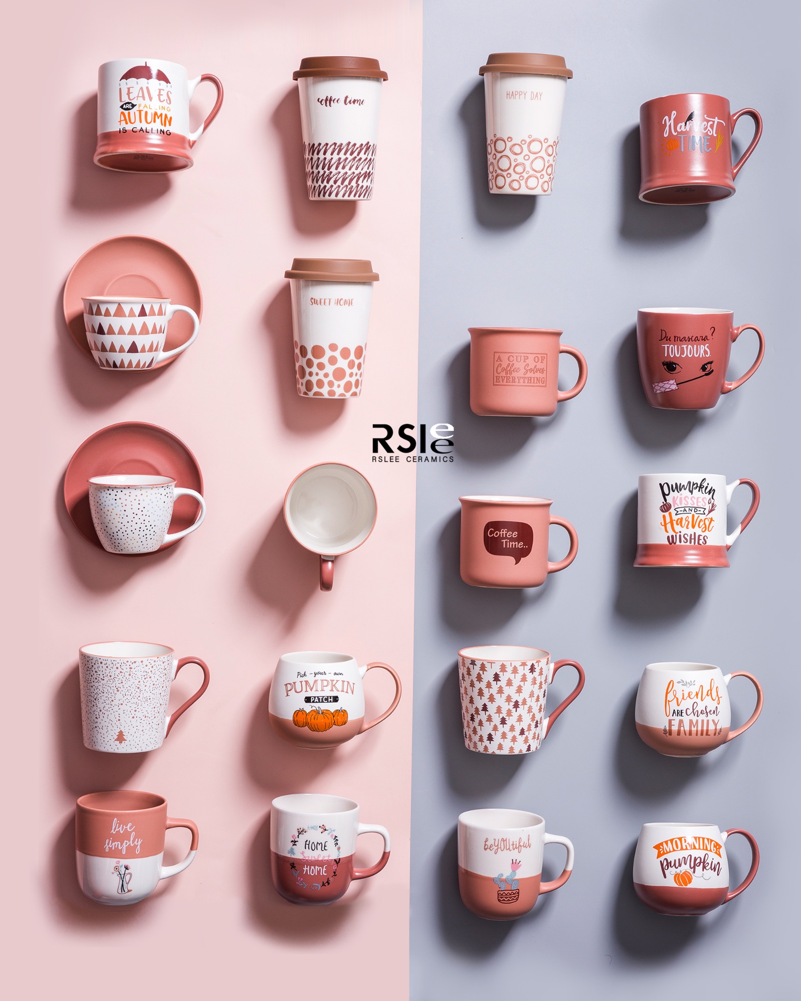 日用陶瓷厂家批发万圣节色釉马克杯陶瓷餐具系列