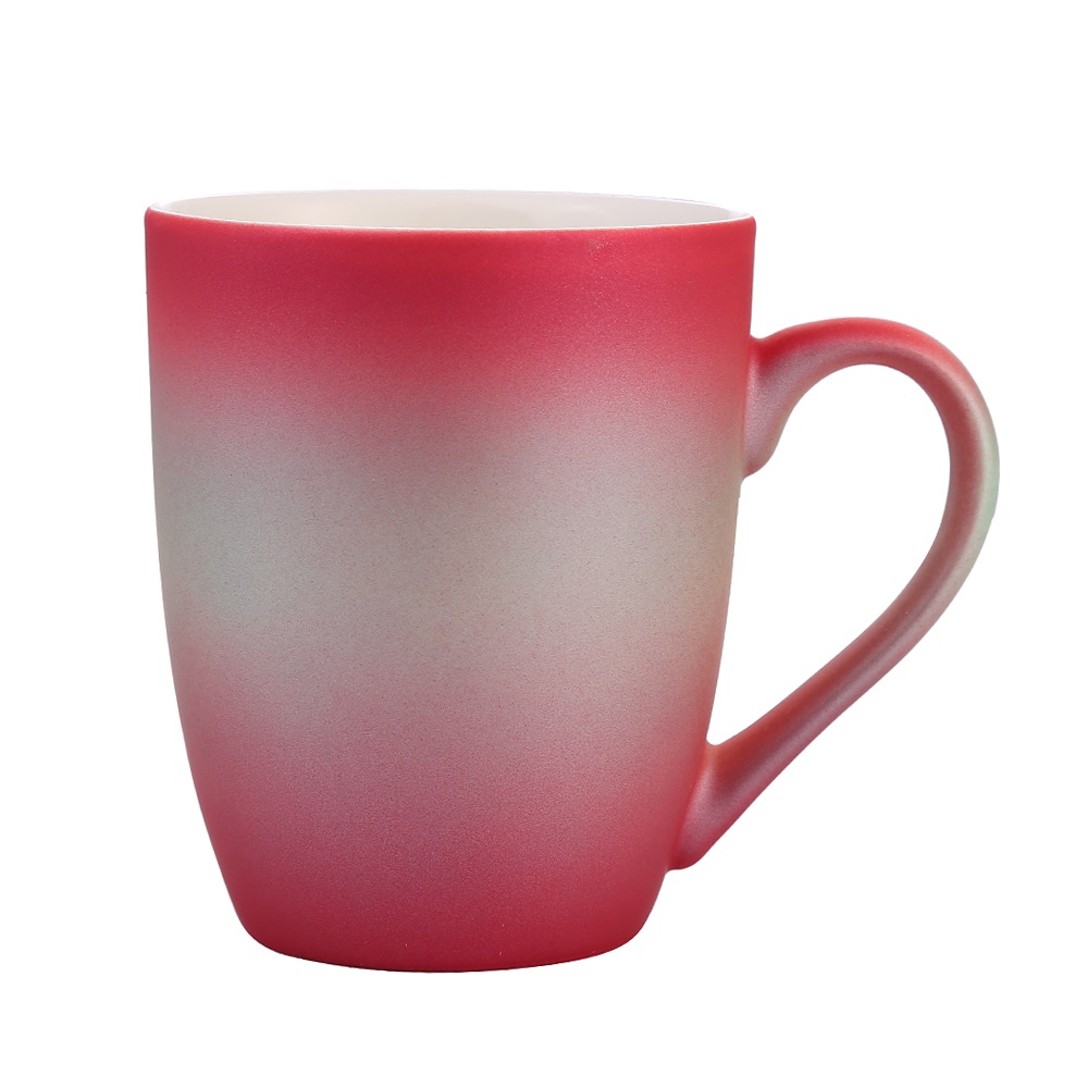 Factory direct sales of ceramic mugs, low-temperature colored glaze rainbow series coffee cups, ceramic cups Specification image