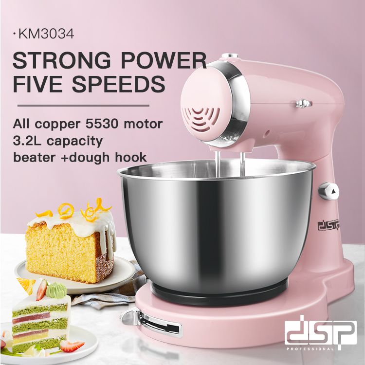 DSP Dansong chef mixer butter beat bread kneading dough kneading machine multi-function large capacity stainless steel