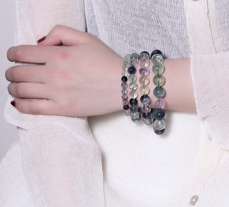 Natural fluorite bracelet details Picture