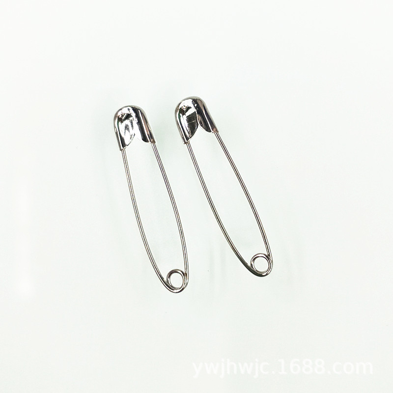 1#无圈别针 回形针 安全别针 别针批发白底实物图