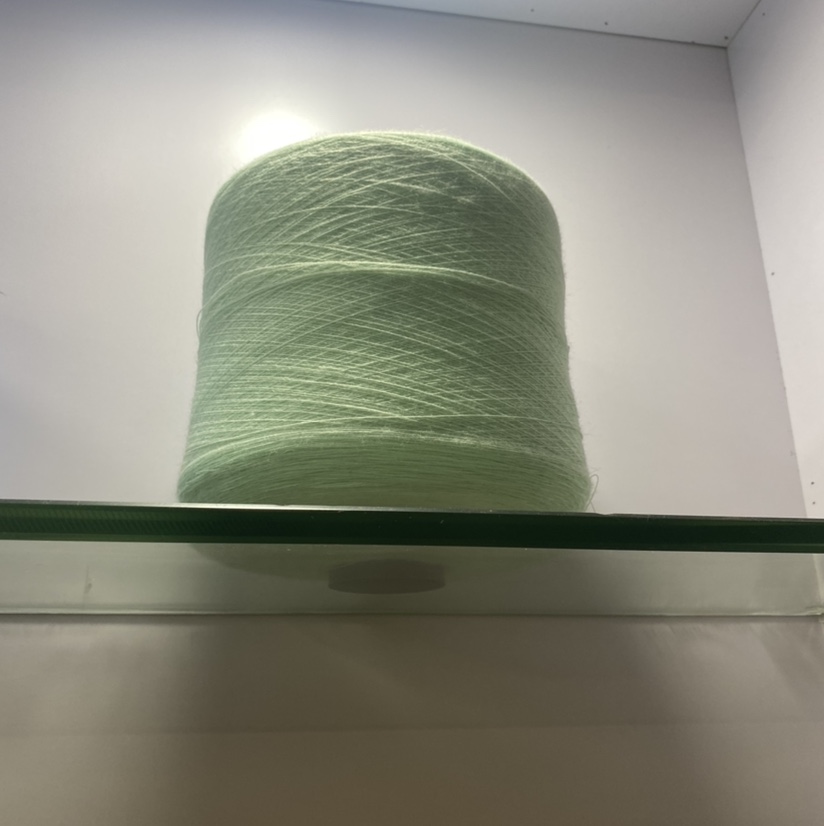 Acrylic coffee, Acrylic 28-count cashmere fine yarn, Acrylic yarn puffed yarn, acrylic apple Green 8240