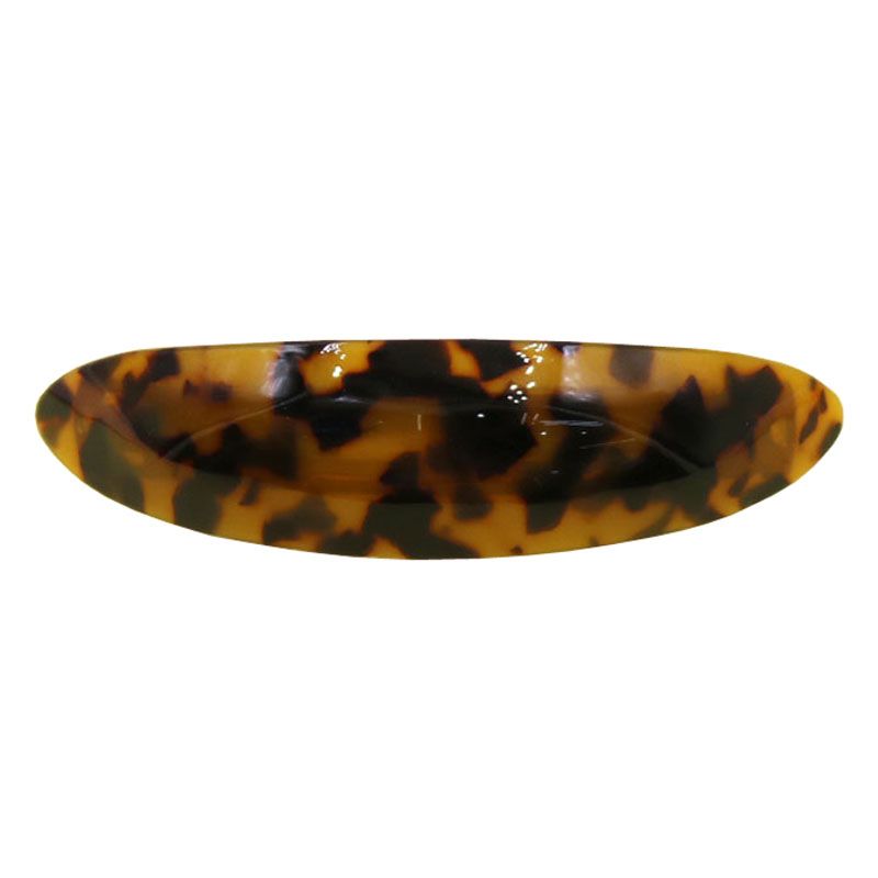 Large oval Korean hair clip spring clip, tortoiseshell arc-shaped ponytail clip clip, acetic acid hair clip spring clip, leopard print top clip Item Picture
