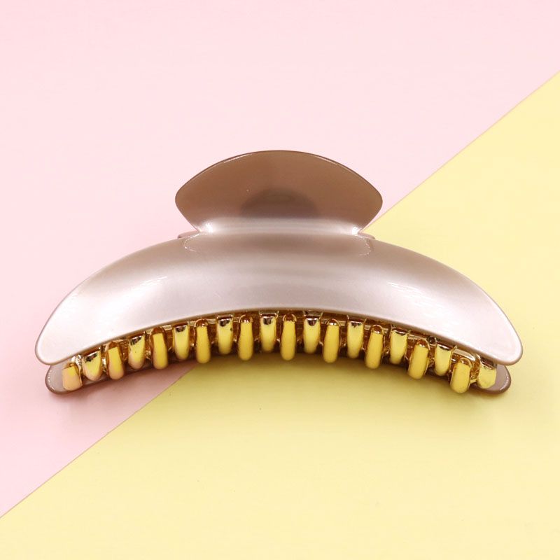 Korean Super Size Hair Clip Vertical Clip Solid Color Clip Clip Hair Hair Ponytail Clip Acrylic Hair Clip Hair Accessories details Picture