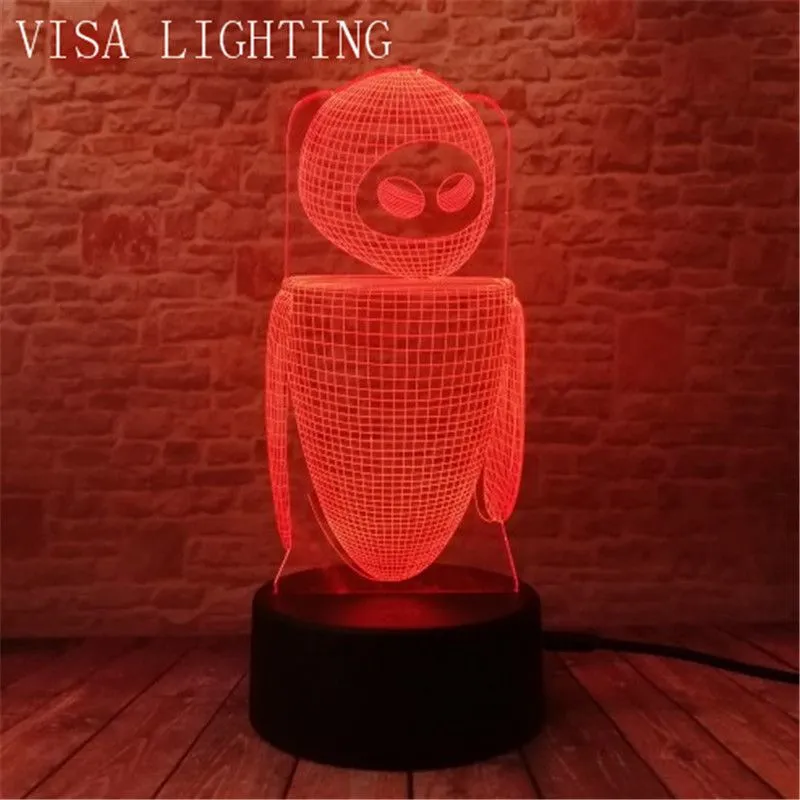 3d desk lamp, bedside lamp for bedroom, plug-in sleep lamp, led night light, Christmas, New Year and birthday gifts detail image 4