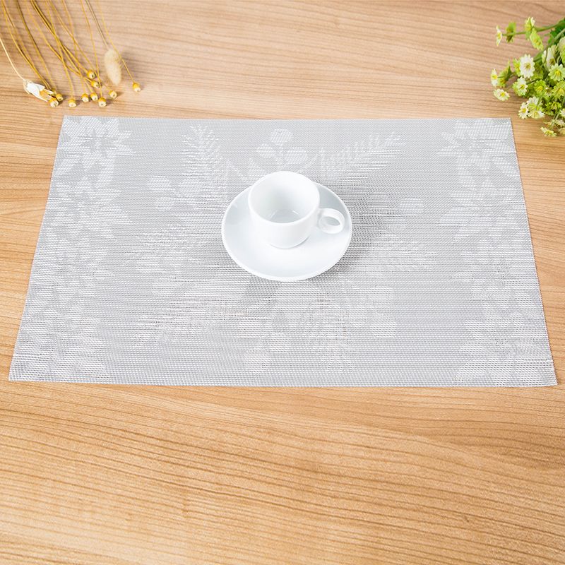 New PVC anti-slip and heat-insulating mat, European-style Western placemats, Christmas style placemats detail image 3