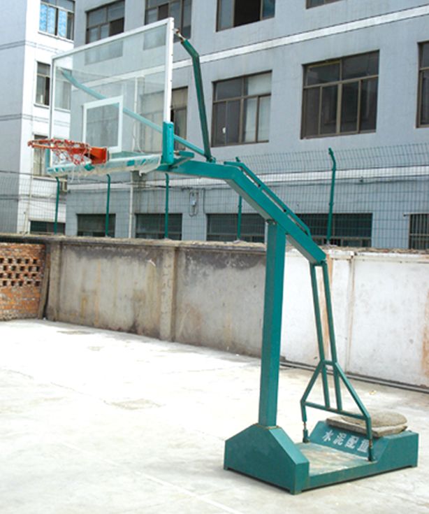 Hj-t016 will be body health toughened glass mobile basketball rack outdoor basketball rack Specification drawing