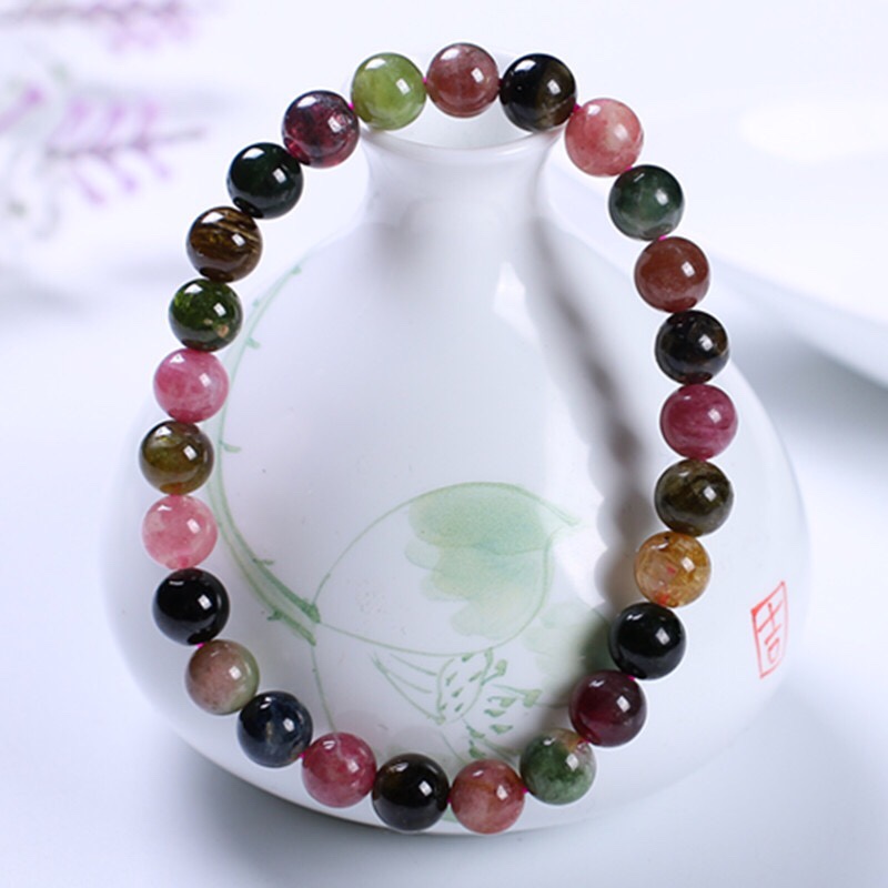 Natural old pit tourmaline bracelet