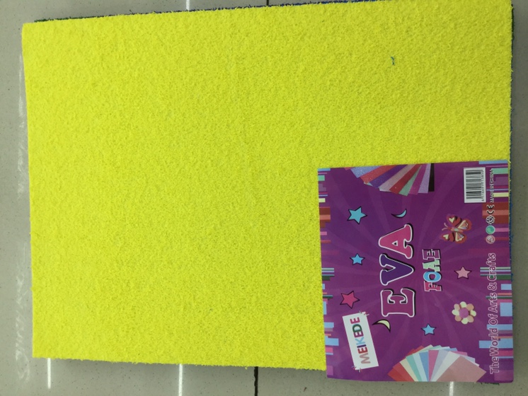 Lemon yellow brushed EVA