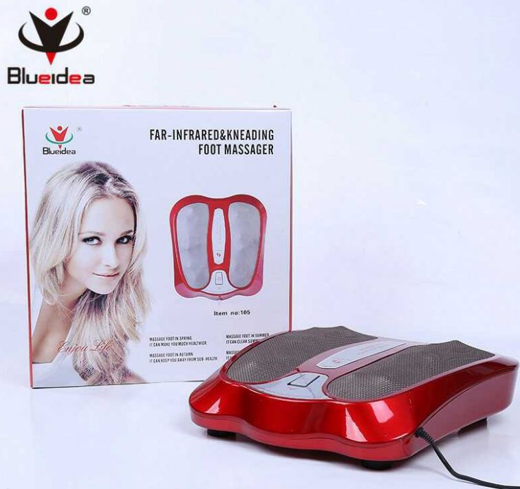 新款充电式脚底按摩器 滚轮脚底按摩器热敷足疗机