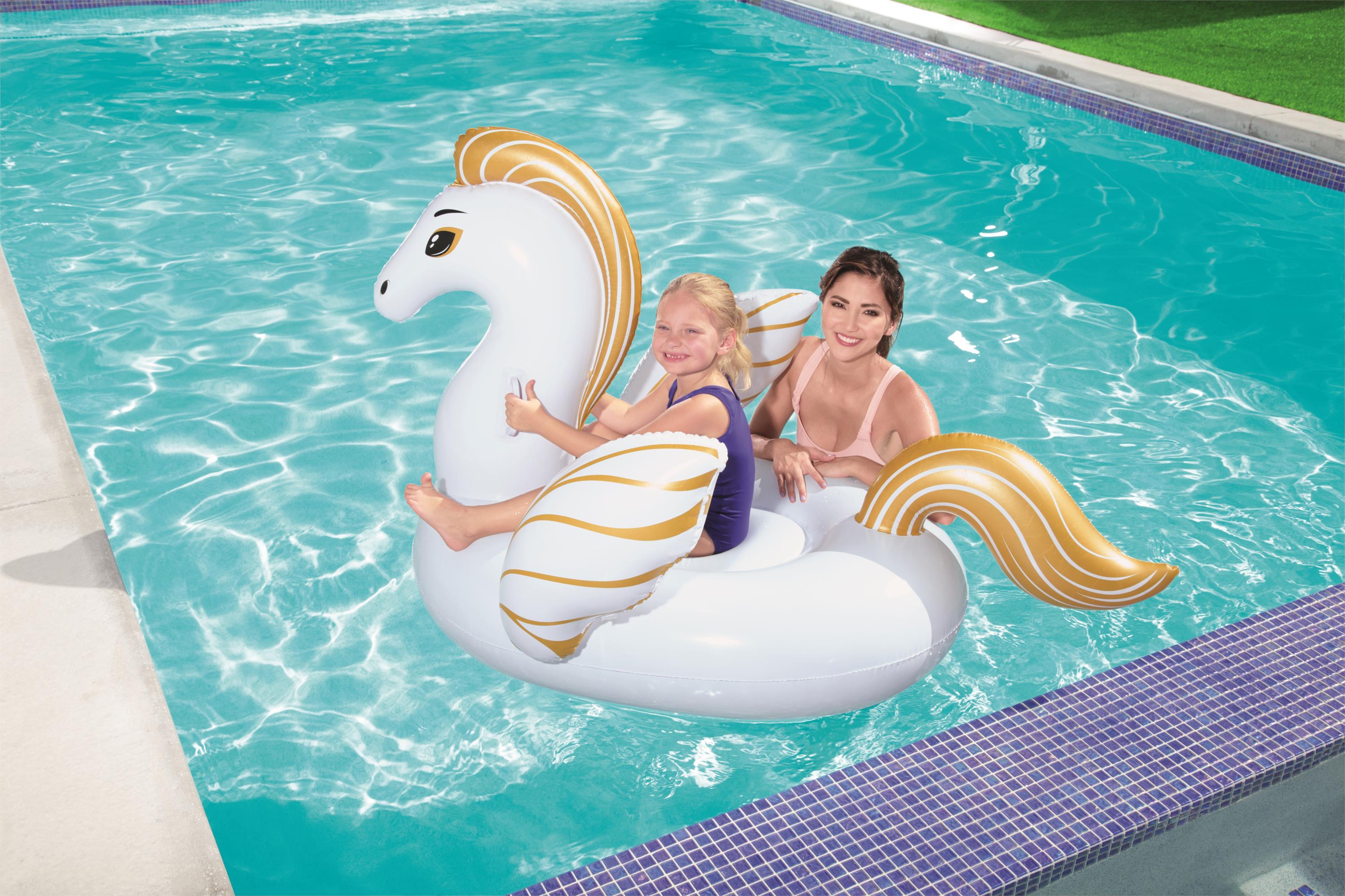 Bestway® 62.5" x 43"/1.59m x 1.09m 金色儿童天马坐骑 小天马
