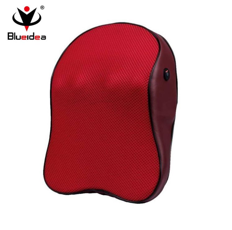 301充电式按摩靠垫按摩枕 车用家用振动热敷颈椎电动按摩器详情图2