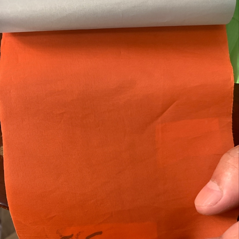 Factory direct sales of best-selling new PVC leather, large stock of high, medium and low-end bags and sofas, 210pu waterproof orange