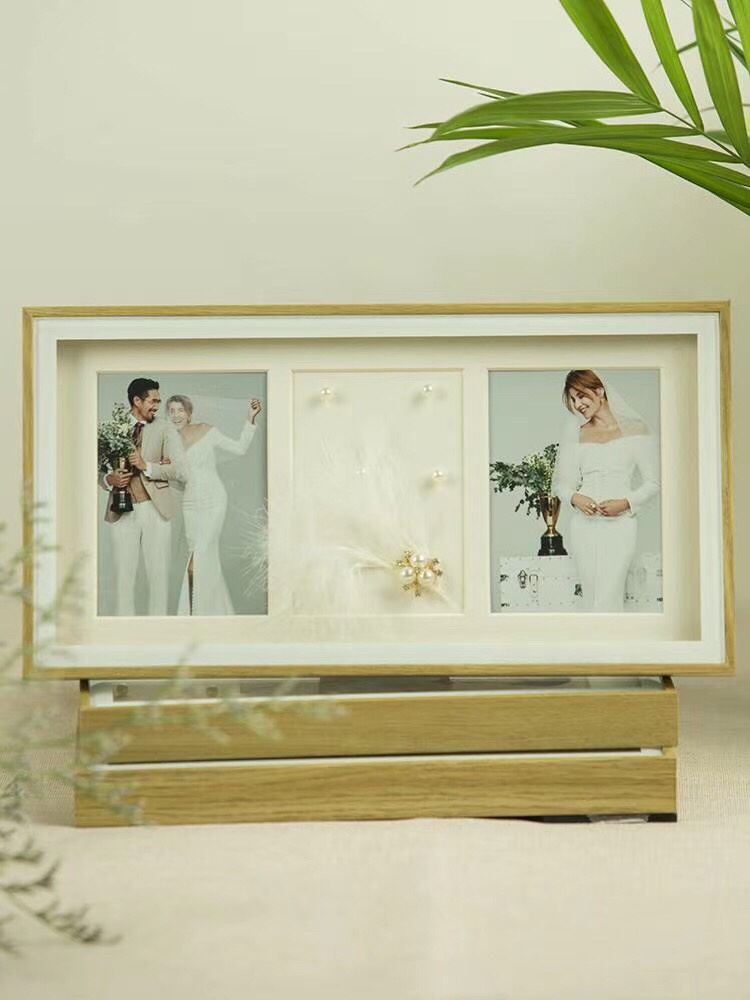 简约相框/婚纱影楼相框/摆台白底实物图