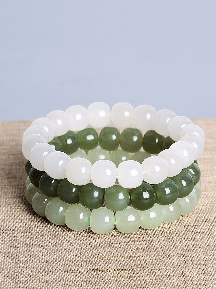 Natural Hetian jade bracelet details Picture