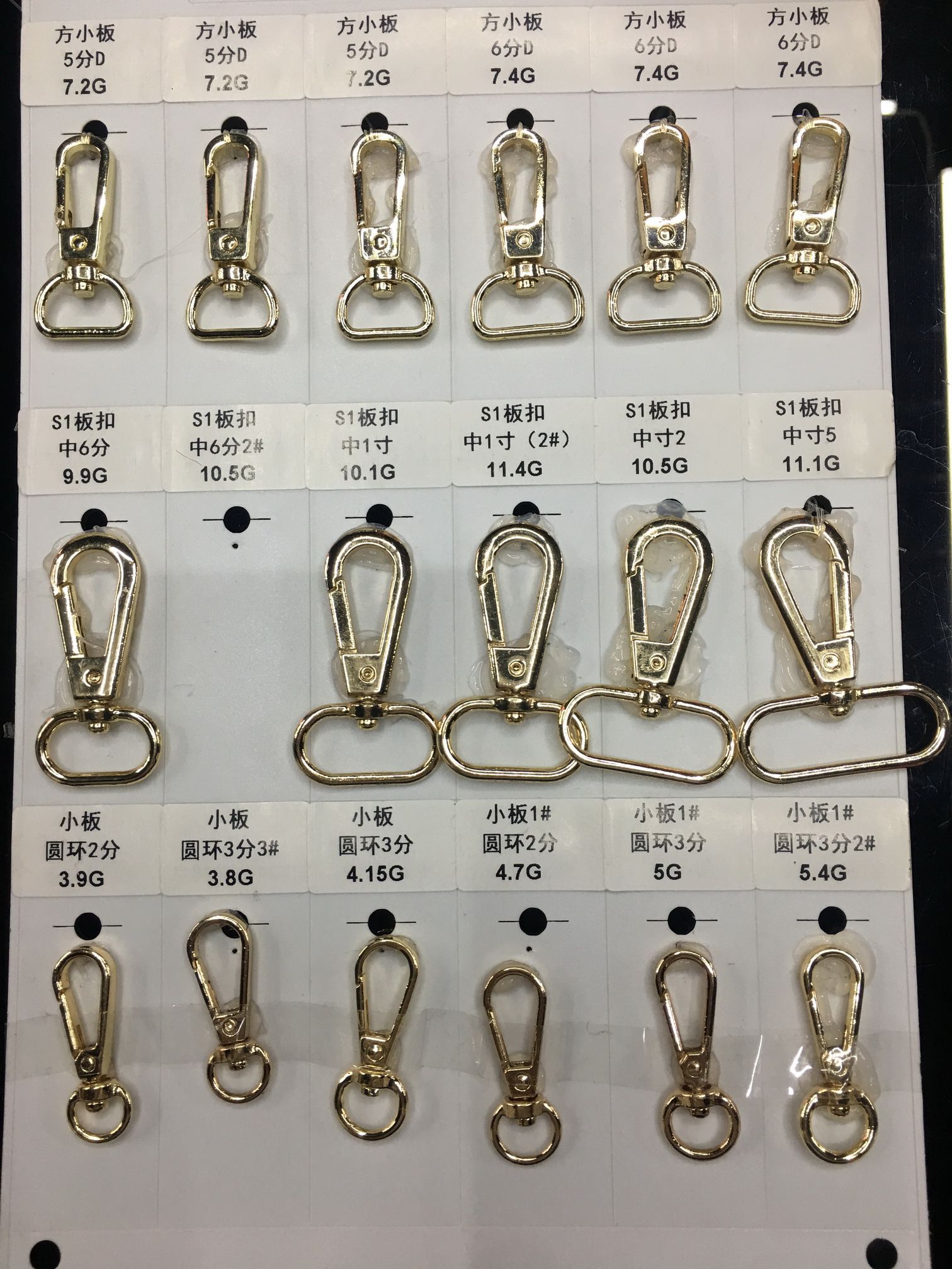 箱包五金配件狗扣包包挂勾广州电镀颜色定制7-10出货来样定做详情图12
