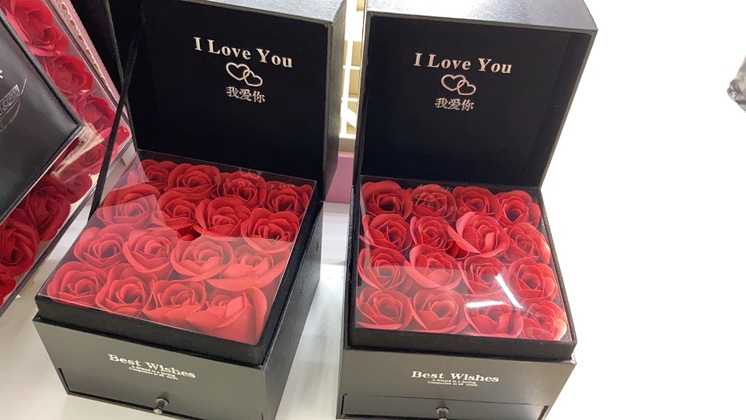 Valentine's Day Gift Box Soap Flower Box