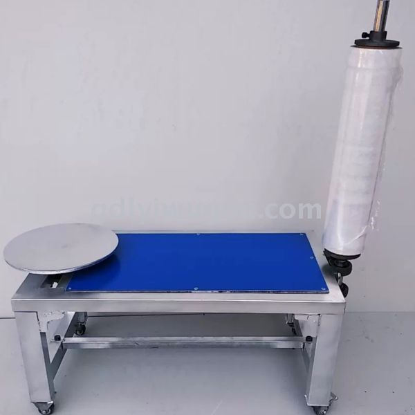 Automatic top-pressing wrapping film packaging machine, small wrapping machine, electric wrapping film machine, pallet wrapping machine Application Scenario