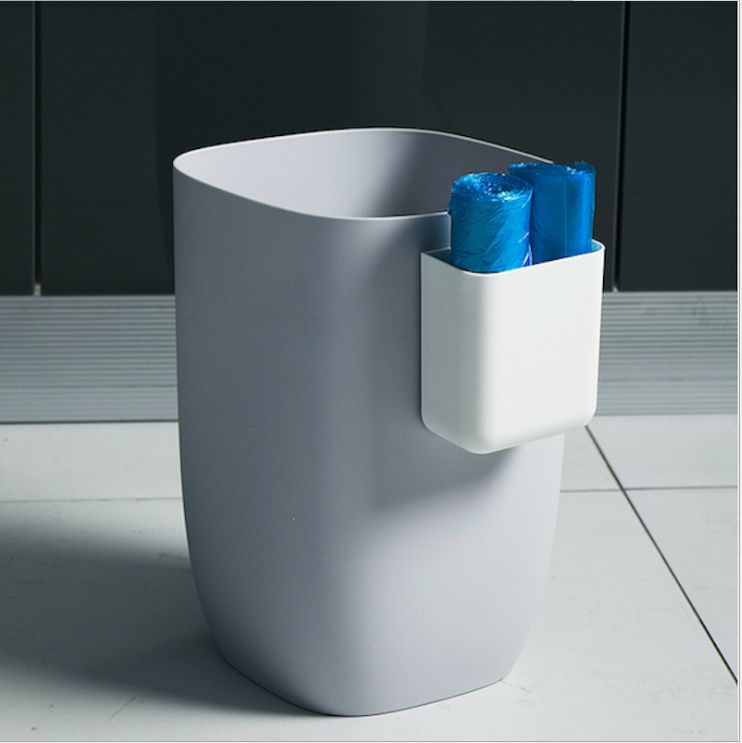 Home storage and finishing kitchen supplies wall-mounted seamless non-punching plastic storage box