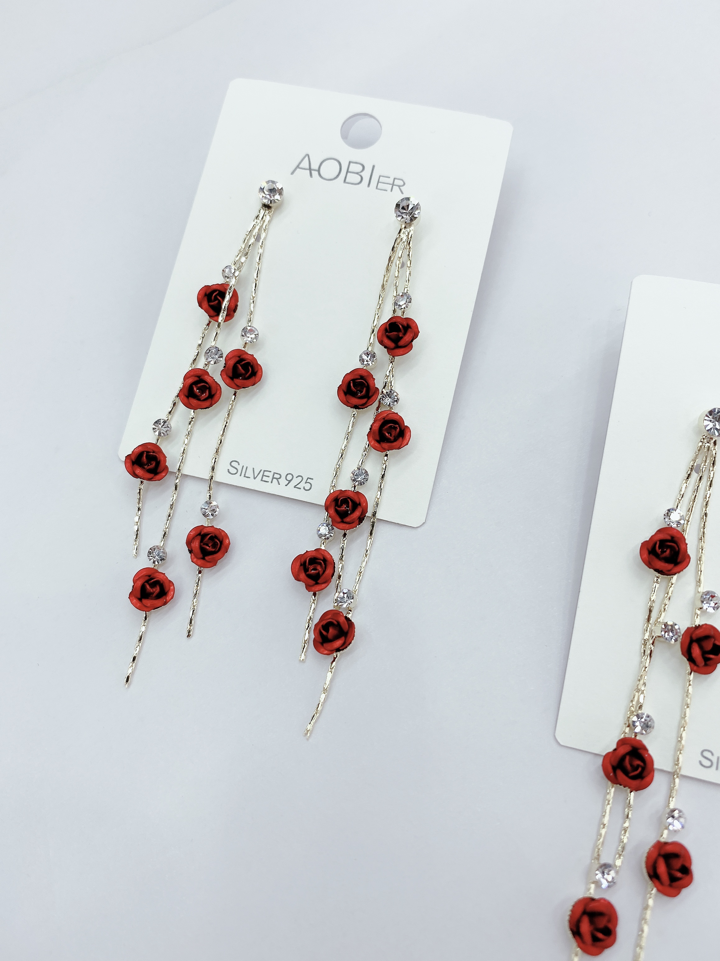 Rose Earrings Specification drawing