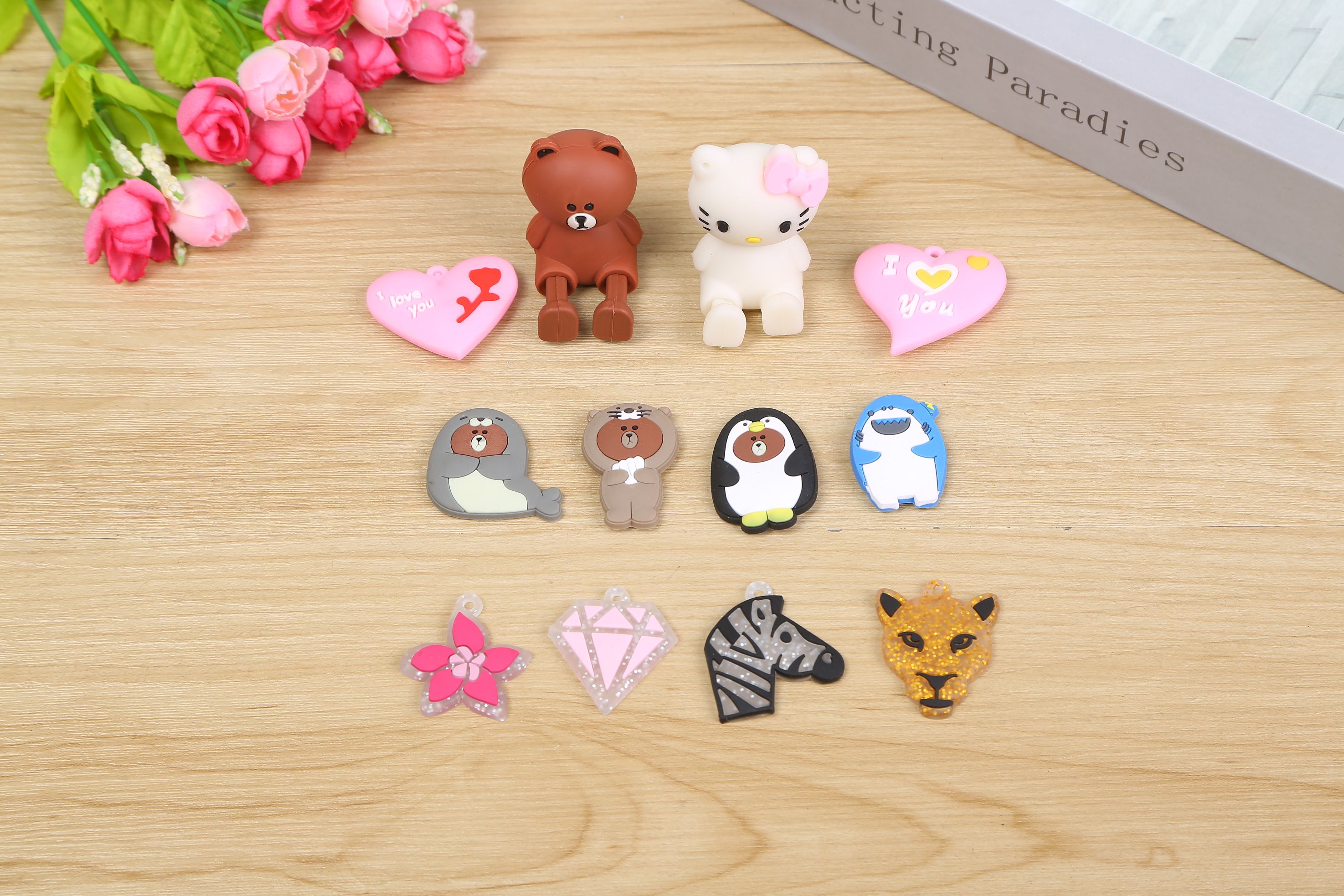 Drip plastic silicone cartoon accessories pen bag accessories, cases and bags accessories soft adhesive series thumbnail