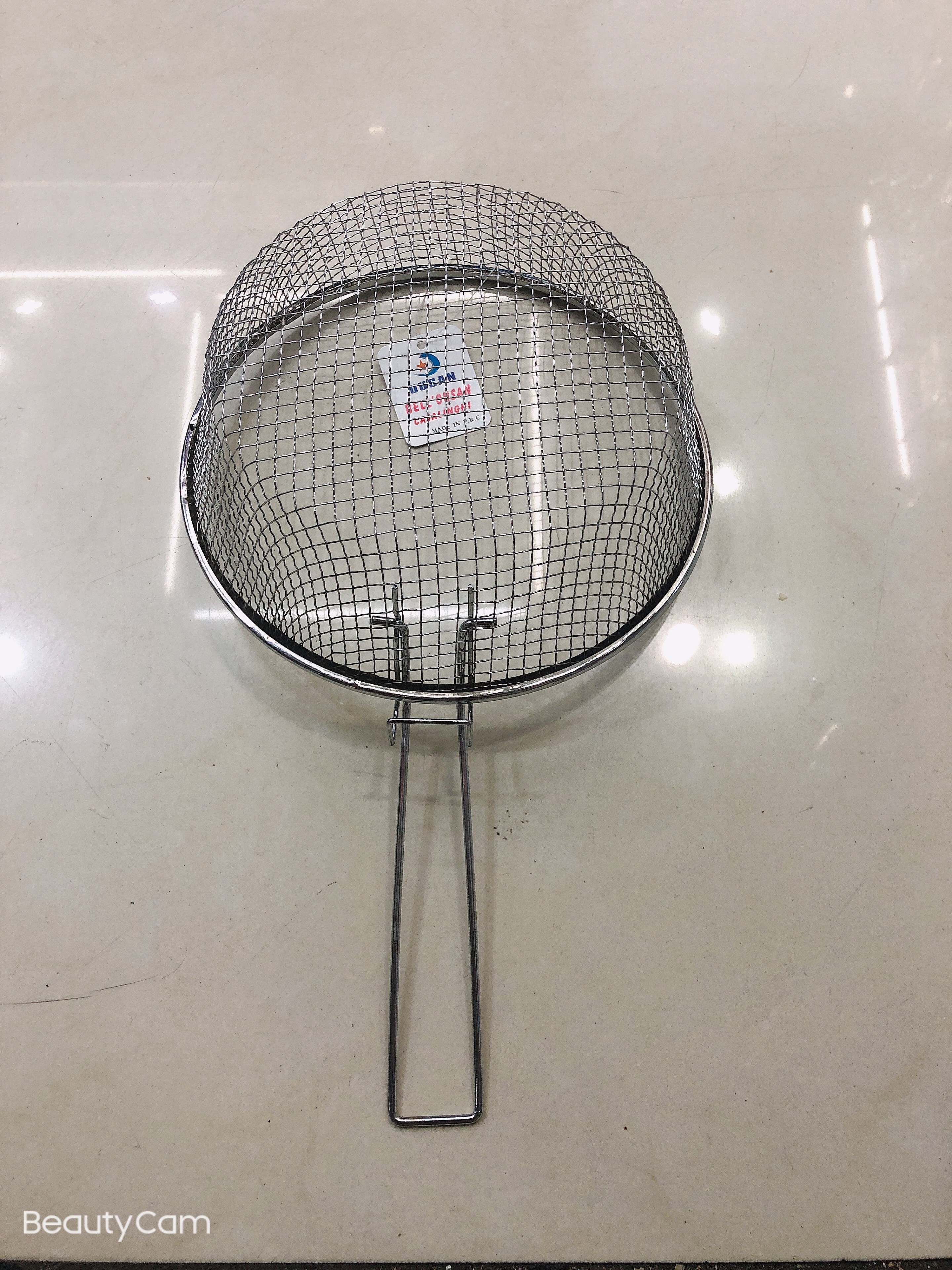 Single-handle chrome-plated frying basket Specification image