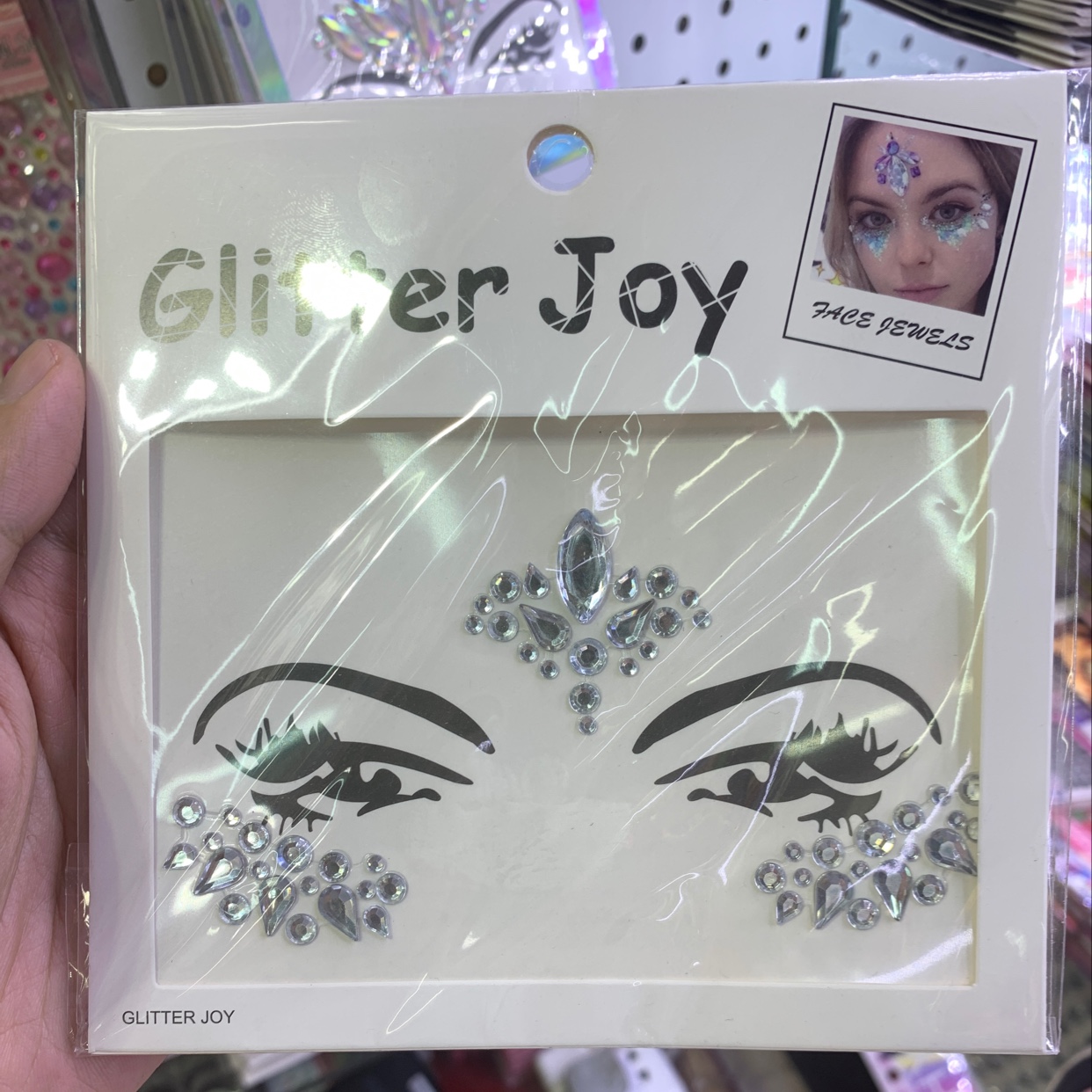 蹦迪夜店音乐节万圣节派对化妆脸钻贴 欧美 INS网红款 亚克力水钻树脂贴脸饰品a5