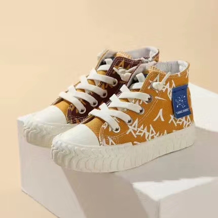 People's 2020 autumn new trendy shoes 51232/61232 Children's mid-top versatile casual canvas shoes Application Scenario