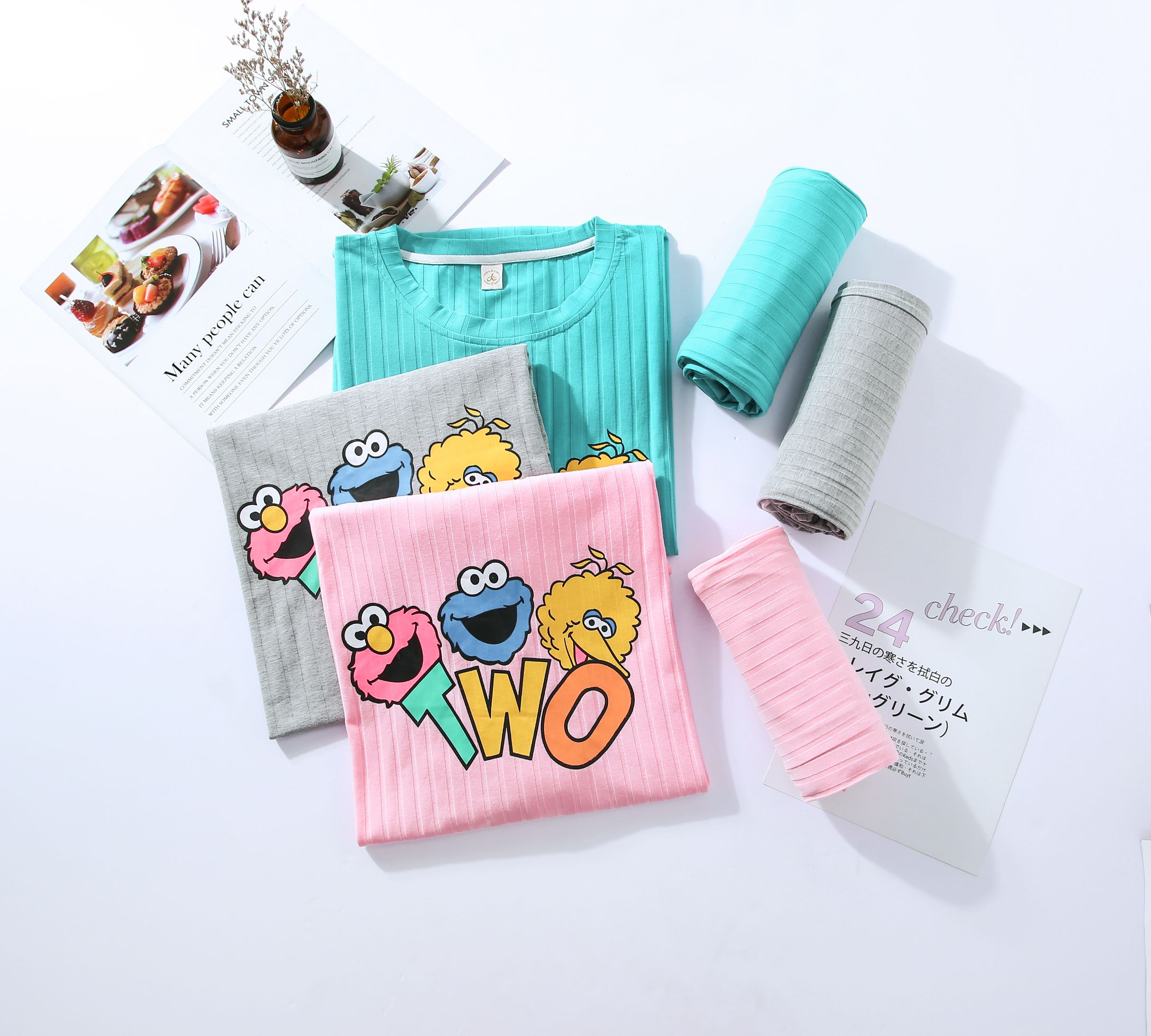 New style of pure cotton casual home wear with print TWO detail image 1