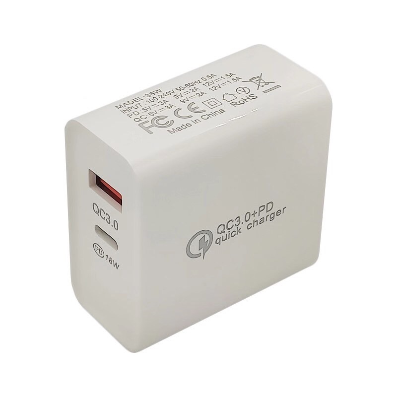 Charger set: 36W PD+QC3.0 charger undefined