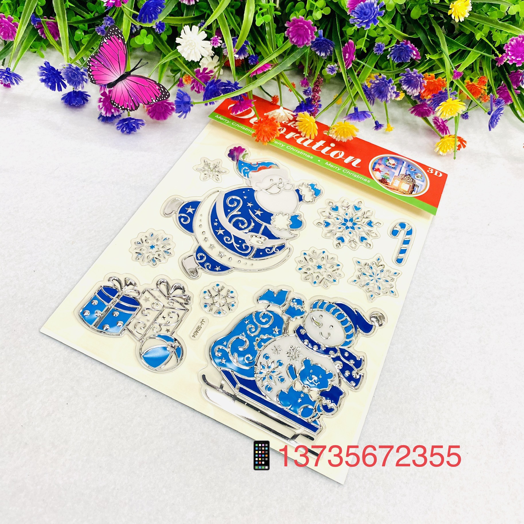 SDA Santa Claus Christmas Tree Christmas Gift Sock stickers Application Scenario
