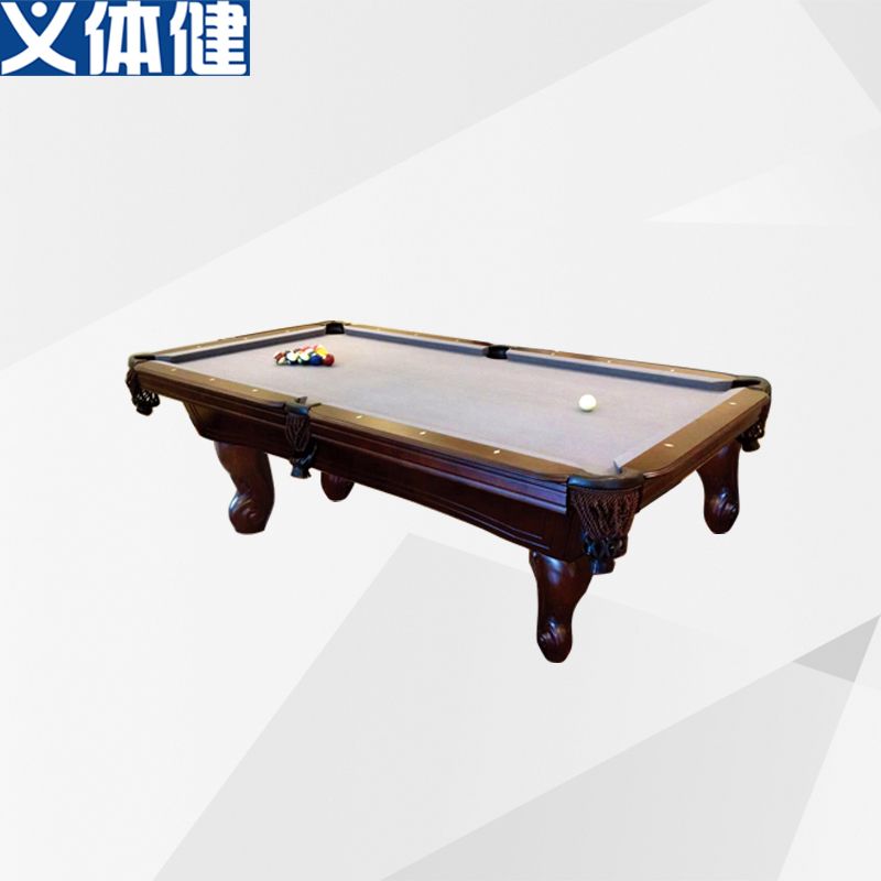 HJ-Y055会军义体健豪华雕刻台球桌九尺花式球台台球桌详情1