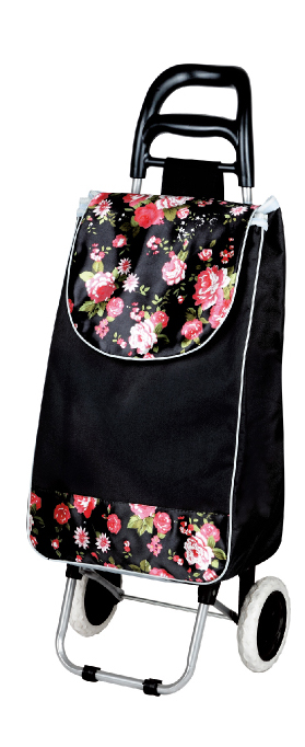 Color-matched fabric grocery shopping tools, small trolley, shopping cart, trolley, household portable small cart, folding luggage cart