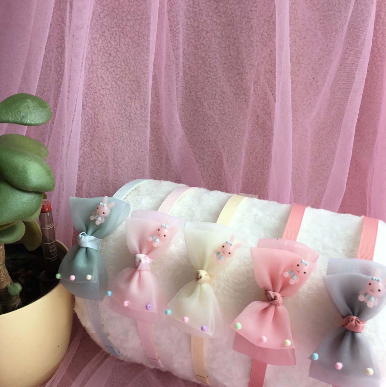 Fabric Bow Headband For Children.