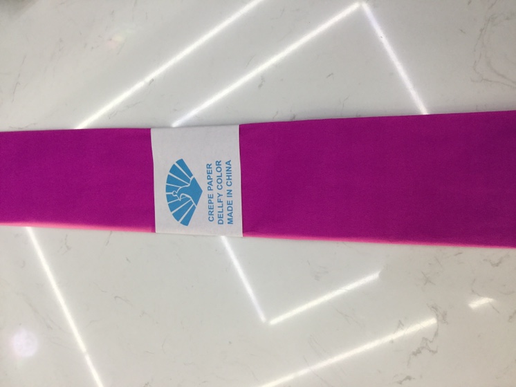 Rose-red crepe paper