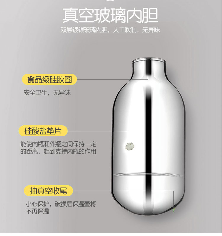 欧式保温壶 家用热水壶暖壶开水大容量学生宿舍暖瓶暖水瓶详情图7