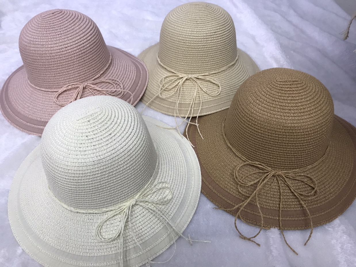 纸辫拼布草帽盆帽