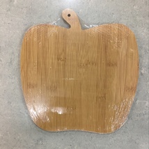 经济实用带提手苹果型竹菜板