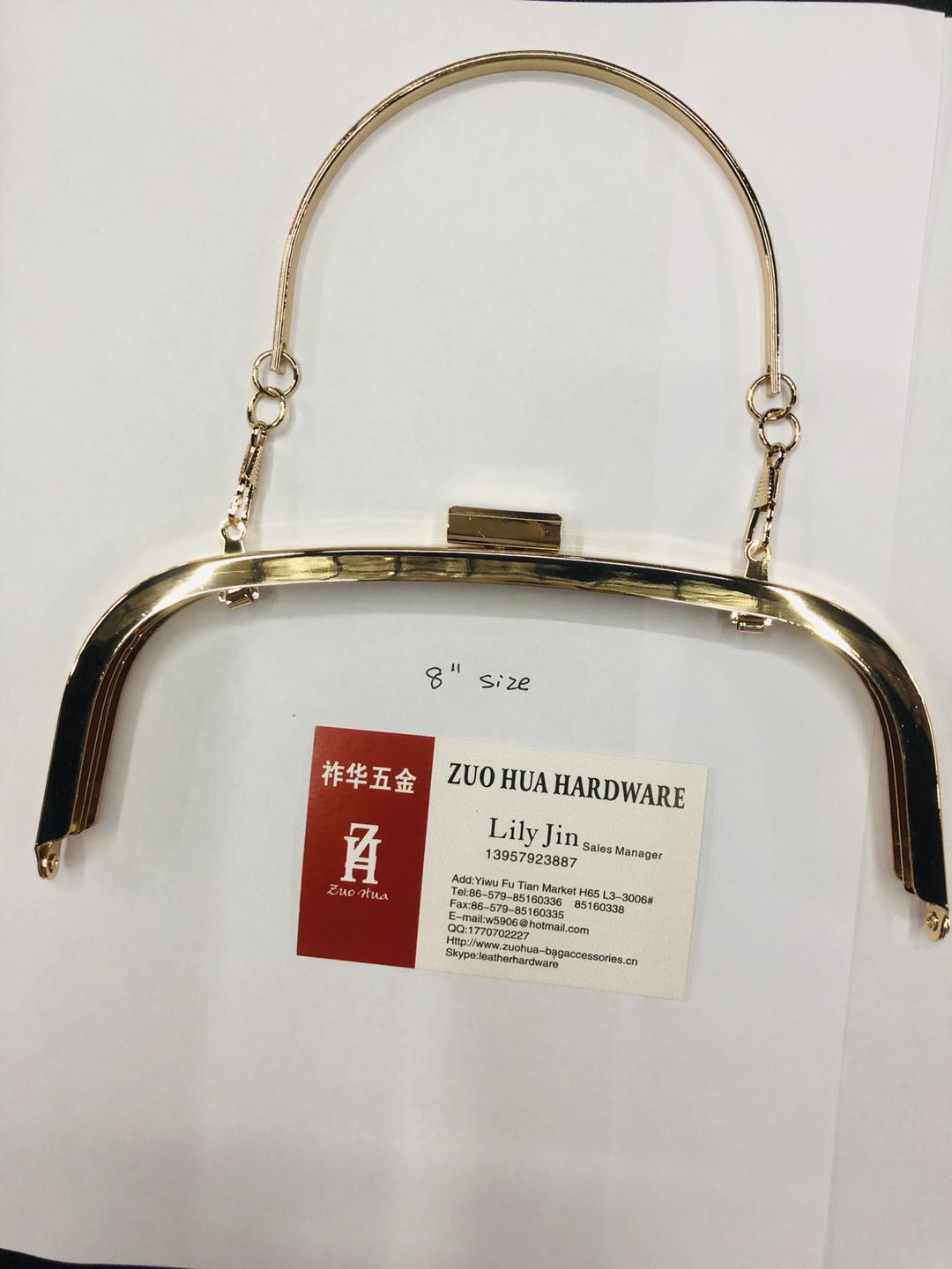 Luggage Hardware Accessories Handbag Handle Guangzhou Electroplated Fashion Bag Metal Hand undefined