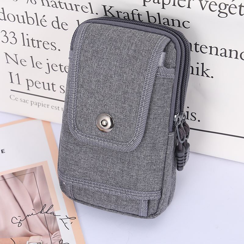 男士多功能防水时尚手机袋牛皮腰挂包带挂钩详情图10