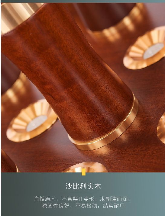 Shanggu carefully selected new products: 9 pieces of Sapele solid wood + copper + acrylic ceiling and staircase lights detail image 4