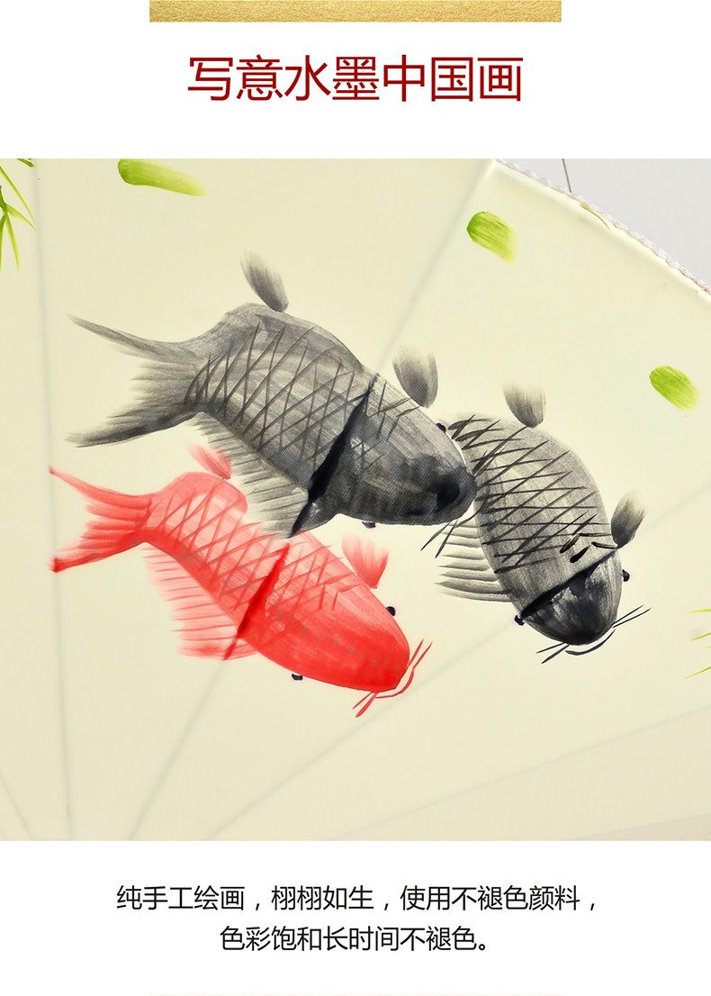 50新中式雨伞小吊灯创意布艺中国风伞灯火锅店茶室餐厅饭店灯笼详情图4