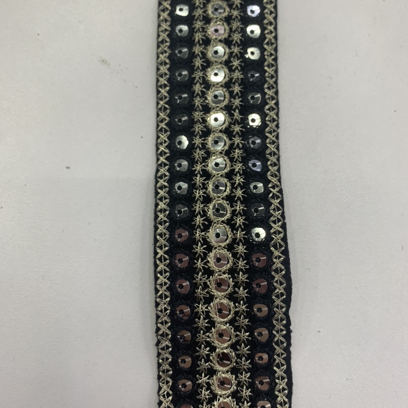 Ethnic embroidery clothing accessories, decorative belts, foreign trade lace, lace, sequined lace